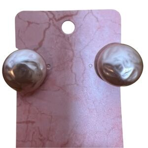 Elegant Pearl Like Pink Earrings